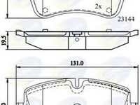 Set placute frana,frana disc MERCEDES CLK Cabriolet (A209) (2003 - 2010) COMLINE CBP0854 piesa NOUA