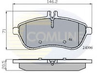 Set placute frana,frana disc MERCEDES E-CLASS T-Model (S212) (2009 - 2016) COMLINE CBP01786 piesa NOUA