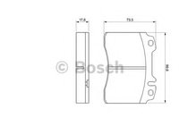 Set placute frana,frana disc MERCEDES E-CLASS Cupe (C124) (1993 - 1997) BOSCH 0 986 460 966 piesa NOUA