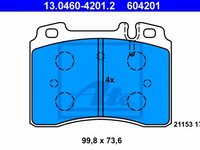 Set placute frana,frana disc MERCEDES E-CLASS Combi (S210) (1996 - 2003) ATE 13.0460-4201.2 piesa NOUA