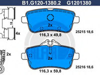 Set placute frana,frana disc MERCEDES M-CLASS (W166) (2011 - 2016) GALFER B1.G120-1380.2 piesa NOUA