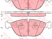 Set placute frana,frana disc MERCEDES S-CLASS (W220) (1998 - 2005) TRW GDB1285 piesa NOUA