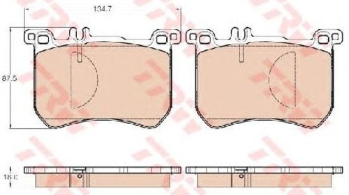 Set placute frana, frana disc MERCEDES S-CLAS