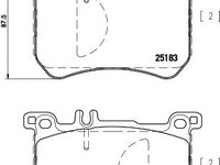 Set placute frana,frana disc MERCEDES S-CLASS (W222, V222, X222) (2013 - 2016) TEXTAR 2518301 piesa NOUA