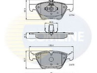 Set placute frana,frana disc MERCEDES S-CLASS (W220) (1998 - 2005) COMLINE CBP0913 piesa NOUA