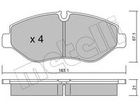 Set placute frana,frana disc MERCEDES V-CLASS (W447) (2014 - 2016) METELLI 22-0671-0 piesa NOUA