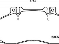 Set placute frana,frana disc MERCEDES VARIO autobasculanta (1996 - 2016) TEXTAR 2983506 piesa NOUA