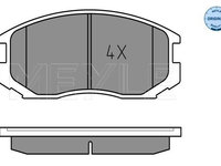 Set placute frana,frana disc MEYLE 025 216 5015