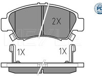 Set placute frana,frana disc MEYLE 025 216 9715/PD