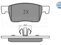 Set placute frana,frana disc MEYLE 025 223 4519