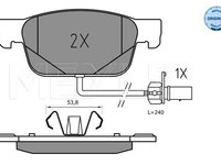 Set placute frana,frana disc MEYLE 025 223 8317