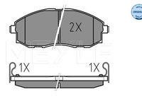 Set placute frana,frana disc MEYLE 025 235 3617/W