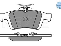 Set placute frana,frana disc MEYLE 025 241 3717