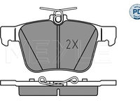 Set placute frana,frana disc MEYLE 025 250 0916/PD