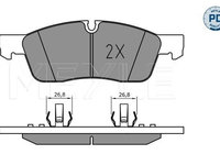 Set placute frana,frana disc MEYLE 025 251 9219/PD