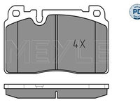 Set placute frana,frana disc MEYLE 025 256 4316/PD