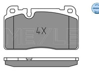 Set placute frana,frana disc MEYLE 025 256 4317