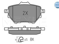 Set placute frana,frana disc MEYLE 025 258 3917