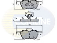 Set placute frana,frana disc MINI MINI Cabriolet (R52) (2004 - 2007) COMLINE CBP01548 piesa NOUA