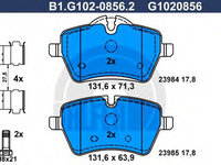 Set placute frana,frana disc MINI MINI CLUBMAN (R55) (2007 - 2015) GALFER B1.G102-0856.2 piesa NOUA