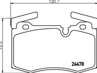 Set placute frana,frana disc MINI MINI CLUBMAN combi (R55), MINI MINI (R56), MINI MINI Cabriolet (R57) - HELLA PAGID 8DB 355 014-111