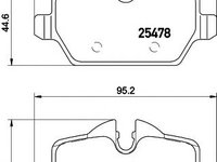 Set placute frana,frana disc MINI MINI COUNTRYMAN (R60), MINI MINI PACEMAN (R61) - HELLA PAGID 8DB 355 020-111