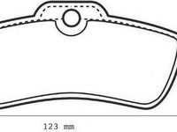 Set placute frana,frana disc MINI MINI (R50, R53), MINI MINI Cabriolet (R52) - JURID 573056J