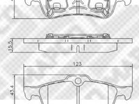 Set placute frana,frana disc MINI MINI (R50, R53), MINI MINI Cabriolet (R52) - MAPCO 6750