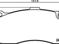 Set placute frana,frana disc MINI MINI (R56) (2006 - 2013) HELLA PAGID 8DB 355 014-041 piesa NOUA