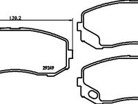 Set placute frana,frana disc MITSUBISHI CANTER platou / sasiu (FB_, FE_, FG_) - HELLA PAGID 8DB 355 005-581