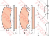 Set placute frana,frana disc MITSUBISHI CANTER platou / sasiu (FB_, FE_, FG_) (2001 - 2020) TRW GDB3487