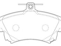 Set placute frana,frana disc MITSUBISHI CARISMA (DA_), VOLVO S40 I limuzina (VS), VOLVO V40 combi (VW) - WAGNER WBP21983A