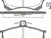 Set placute frana,frana disc MITSUBISHI CARISMA (DA_), MITSUBISHI CARISMA limuzina (DA_) - TRISCAN 8110 42004