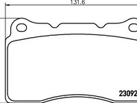 Set placute frana,frana disc MITSUBISHI CEDIA limuzina (CS_A, CT0), RENAULT MEGANE III cupe (DZ0/1_) - TEXTAR 2309203