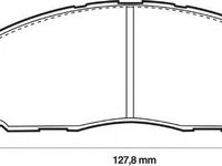 Set placute frana,frana disc MITSUBISHI COLT (A15_A), MITSUBISHI COLT Mk II (C1_A), MITSUBISHI COLT Mk III (C5_A) - JURID 572295J