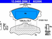 Set placute frana,frana disc MITSUBISHI COLT CZC Cabriolet (RG) (2006 - 2009) ATE 13.0460-2896.2