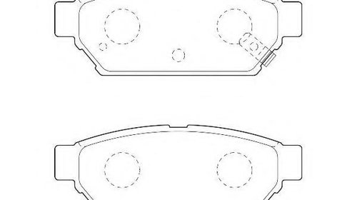 Set placute frana,frana disc MITSUBISHI COLT 