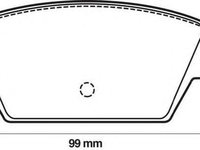 Set placute frana,frana disc MITSUBISHI COLT Mk II (C1_A), MITSUBISHI COLT Mk III (C5_A), MITSUBISHI LIBERO V (CB/D_A) - JURID 572159J