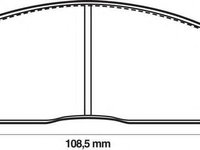 Set placute frana,frana disc MITSUBISHI COLT Mk II (C1_A), MITSUBISHI CORDIA (A21_A, AB), MITSUBISHI LANCER Mk III (C1_A, C6_A) - JURID 572209J