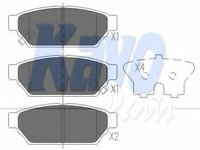 Set placute frana,frana disc MITSUBISHI COLT Mk IV (CA_A), MITSUBISHI LANCER Mk IV limuzina (C6_A), MITSUBISHI LIBERO V (CB/D_A) - KAVO PARTS KBP-5510