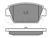 Set placute frana,frana disc MITSUBISHI COLT Mk III (C5_A), MITSUBISHI ECLIPSE (D2_A), MITSUBISHI GALANT Mk III (E1_A) - MEYLE 025 211 2514