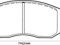 Set placute frana,frana disc MITSUBISHI COLT Mk III (C5_A), MITSUBISHI COLT Mk IV (CA_A), MITSUBISHI LANCER Mk IV limuzina (C6_A) - STOP 572375S