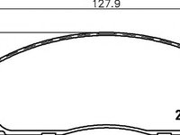 Set placute frana,frana disc MITSUBISHI COLT Mk II (C1_A), MITSUBISHI COLT Mk III (C5_A), MITSUBISHI CORDIA (A21_A, AB) - MINTEX MDB1237