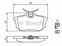 Set placute frana,frana disc MITSUBISHI COLT VI (Z3_A, Z2_A) (2002 - 2012) BOSCH 0 986 424 427