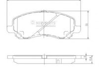 Set placute frana,frana disc MITSUBISHI ECLIPSE Mk II (D3_A), MITSUBISHI ASPIRE VI (EA_), MITSUBISHI LEGNUM VI combi (EA_) - NIPPARTS J3605046