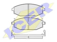 Set placute frana,frana disc MITSUBISHI GALLOPER (JK-01), HYUNDAI GALLOPER II (JK-01), HYUNDAI GALLOPER I - ICER 141272