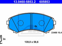 Set placute frana,frana disc MITSUBISHI GRANDIS (NA_W) (2003 - 2020) ATE 13.0460-5853.2