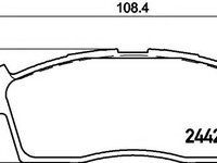 Set placute frana,frana disc MITSUBISHI i-MIEV (HA_) - MINTEX MDB3146