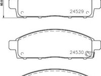 Set placute frana, frana disc MITSUBISHI L200 06- - punte fata - Cod intern: W20157613 - LIVRARE DIN STOC in 24 ore!!!