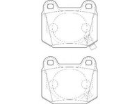 Set placute frana,frana disc MITSUBISHI LANCER Mk VI (CJ-CP_), SUBARU IMPREZA limuzina (GD, GG), SUBARU IMPREZA combi (GD, GG) - WAGNER WBP21580A